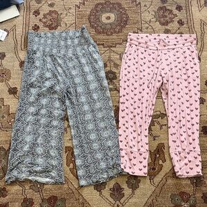 Kate Quinn smocked gaucho pants and heart pants small